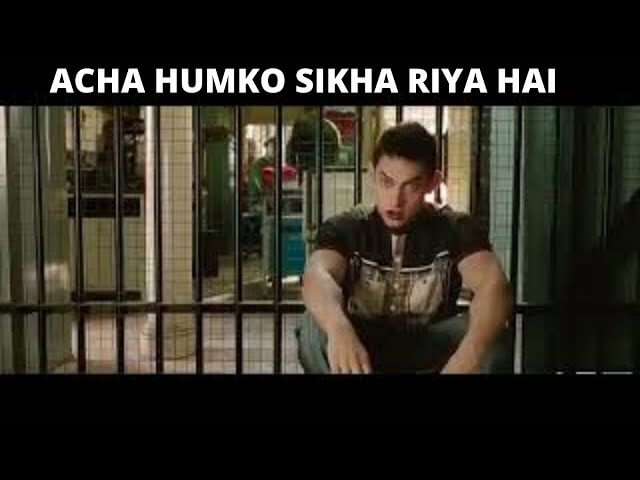 Achchha Hamko Sikha Riya Hai Meme