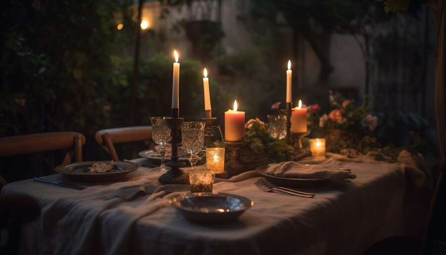 Cook her a romantic dinner