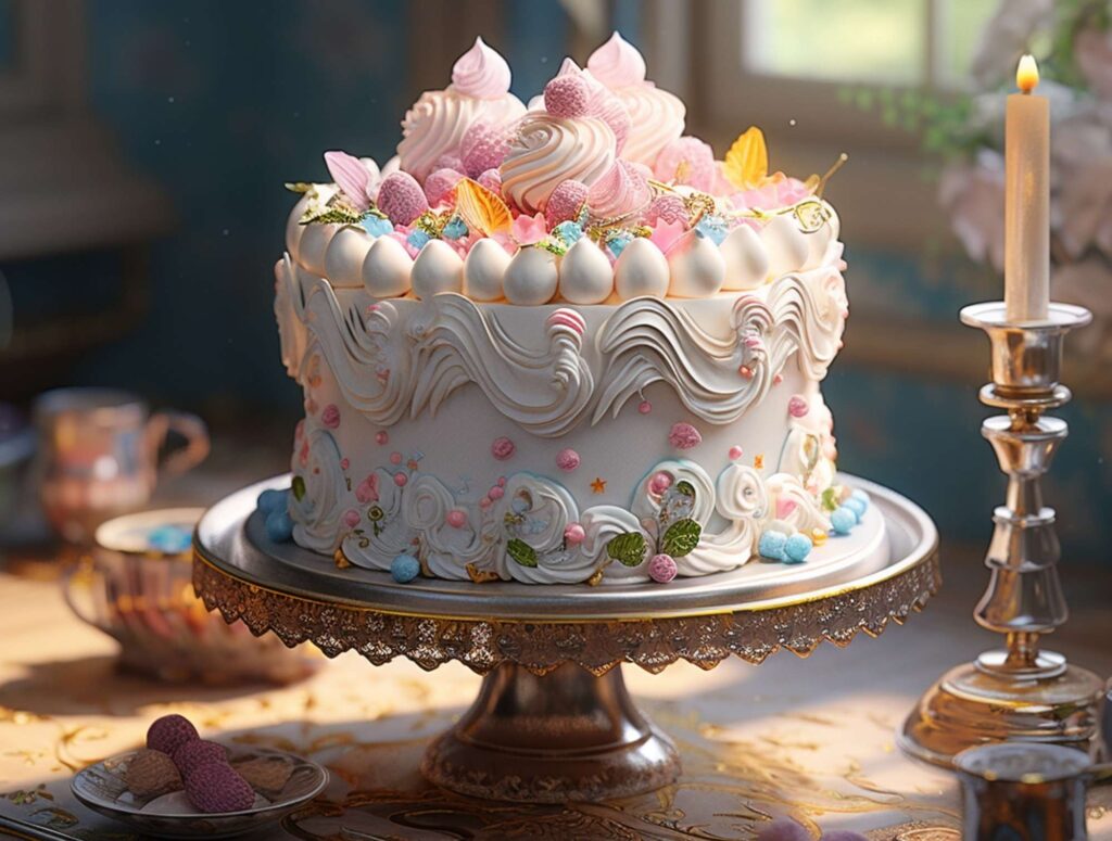 floral fantasy cake